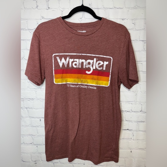 Wrangler 75th anniversary graphic t-shirt size small maroon - Picture 1 of 5